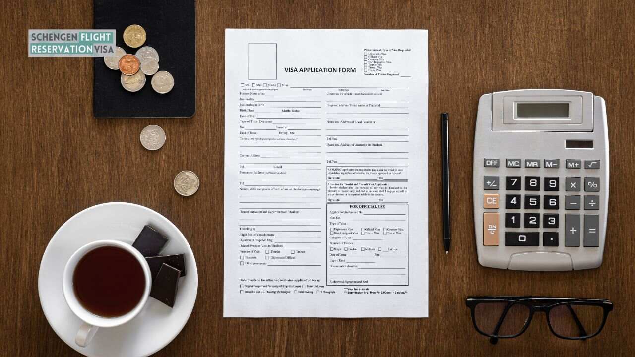 French Embassy visa application form