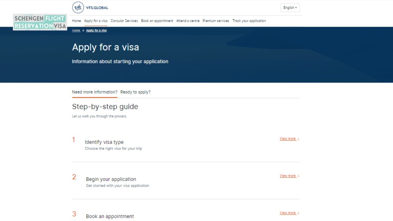 vfs visa type page