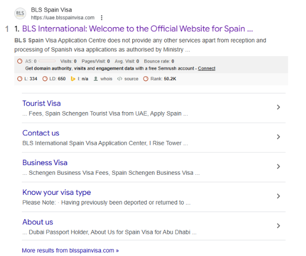 Determine the application channel for a Spain visit visa from Dubai
