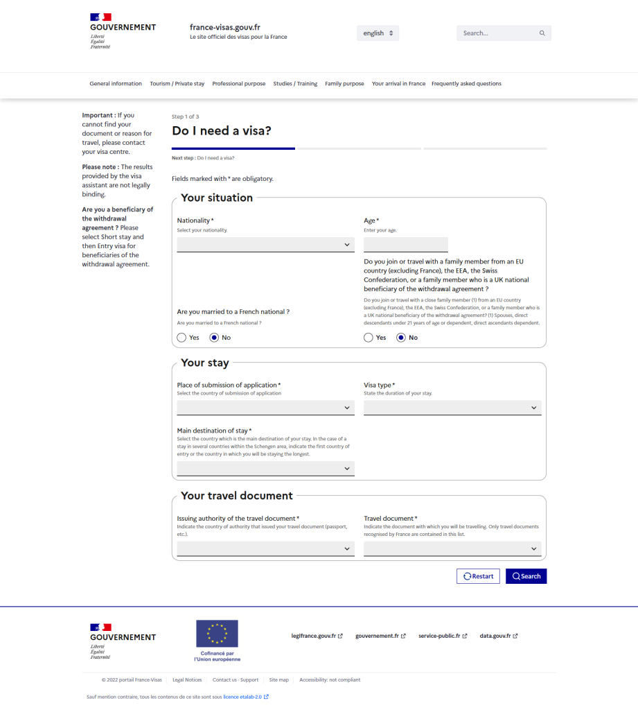 Check your eligibility for a France visa from Egypt