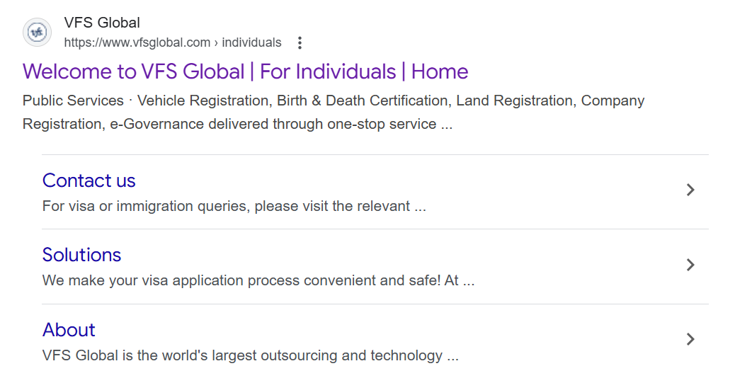 Search for the website for Finland Visa from Nigeria