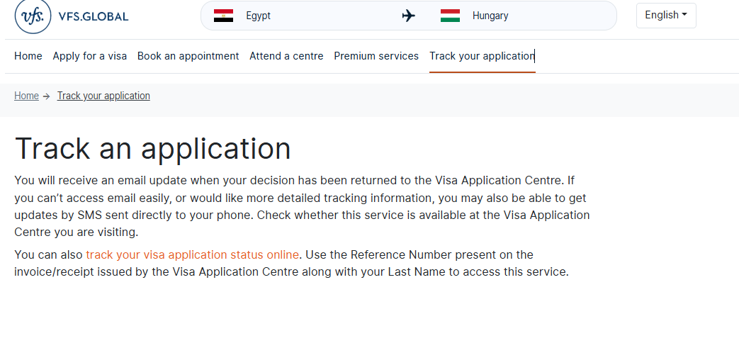 Track Application VFS