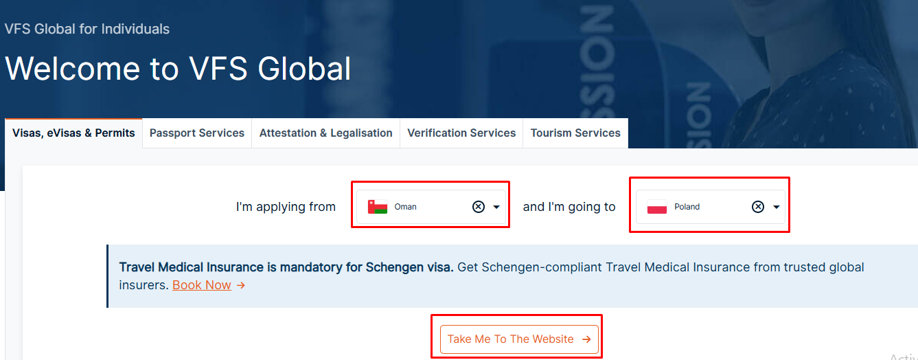 Choose the countries