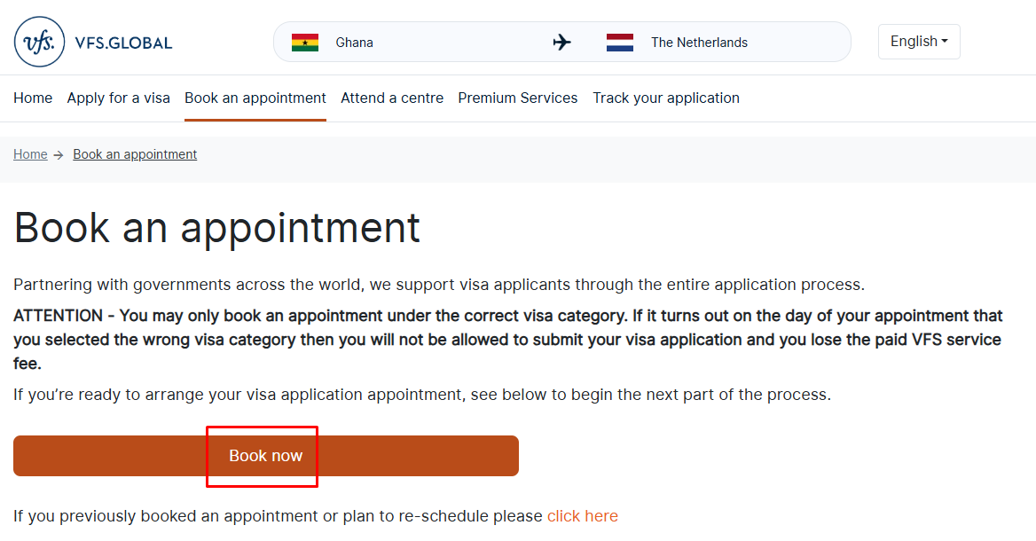 Make an appointment for a Luxembourg visa from Ghana