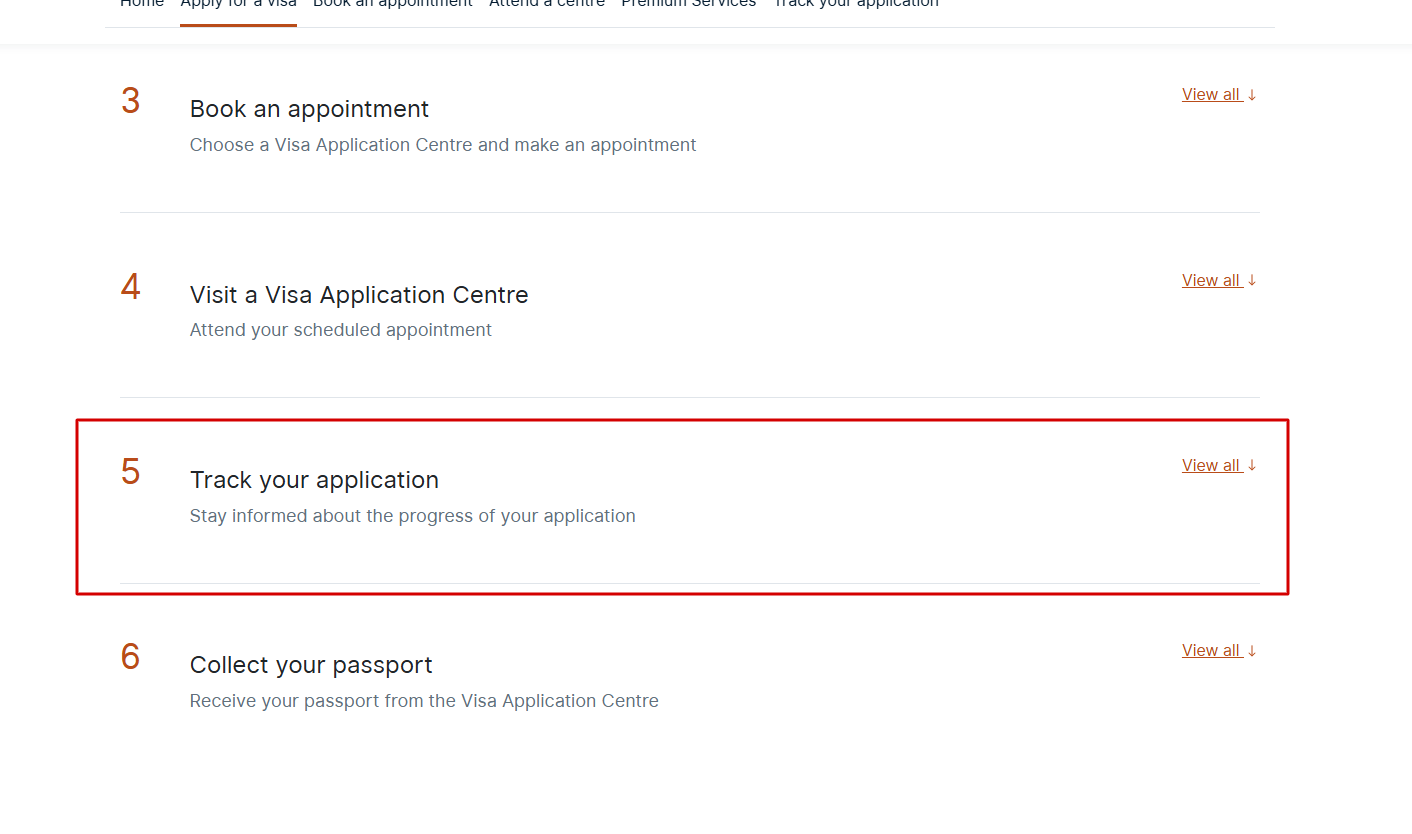 track application netherland from ghana