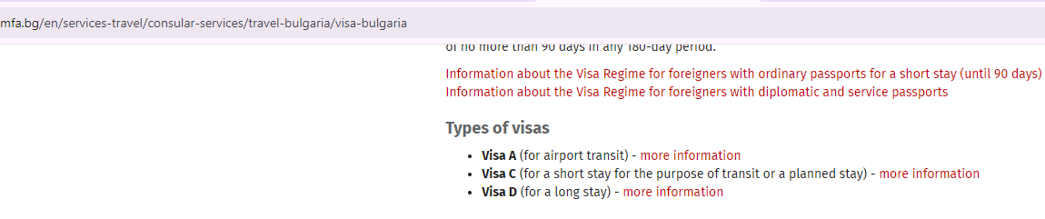 Determine the Type of Visa