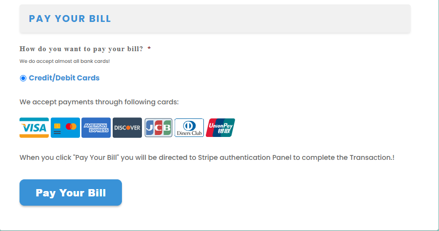 Pay your bill