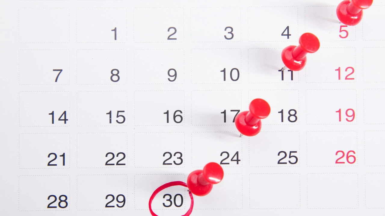 Calendar with marked dates showing Mauritius visa fee payment dates and processing time schedule for Indian applicants