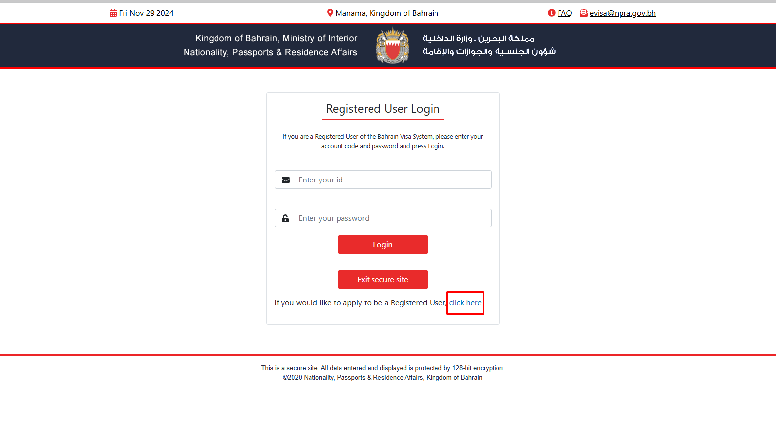 Create an account with a valid email address