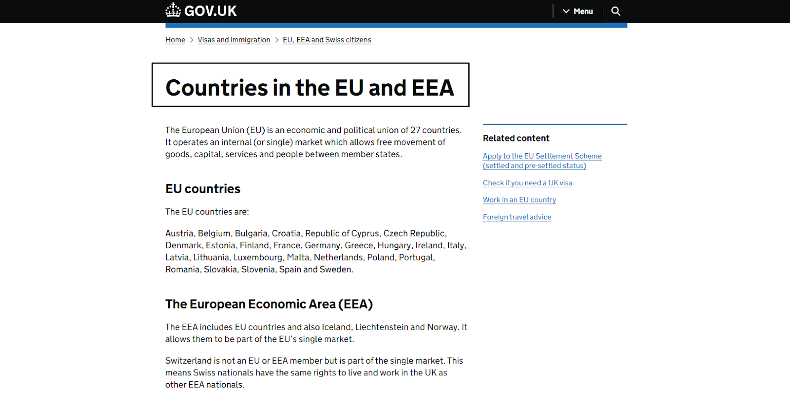 European Economic Area (EEA)