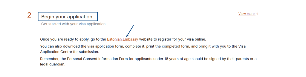 Begin your Estonia Visa application