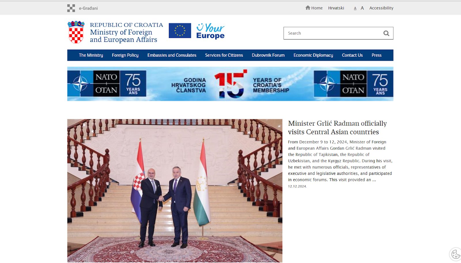 Croatia Ministry of Foreign & European Affairs