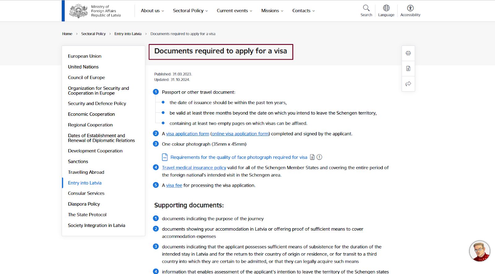 Document Requirements for Indians Applying for Latvia Schengen Visa