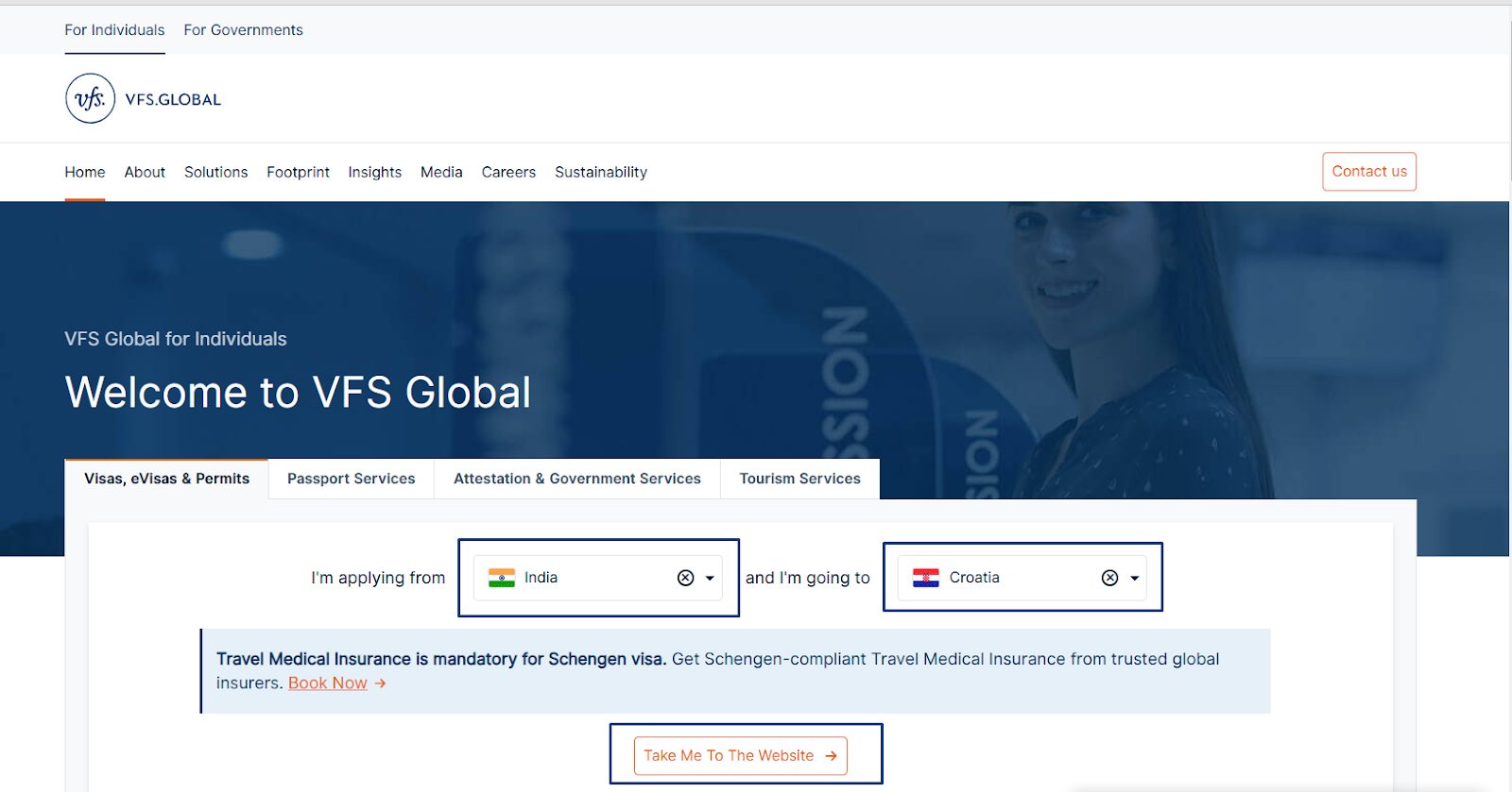 Select the Countries