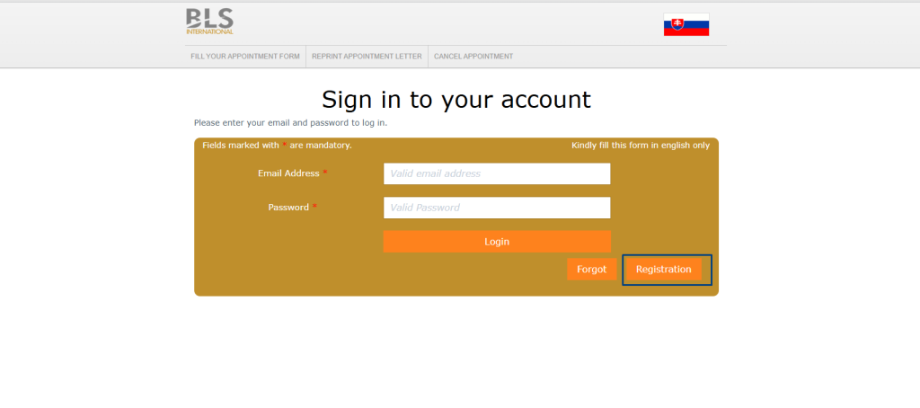 To book the appointment, you must register