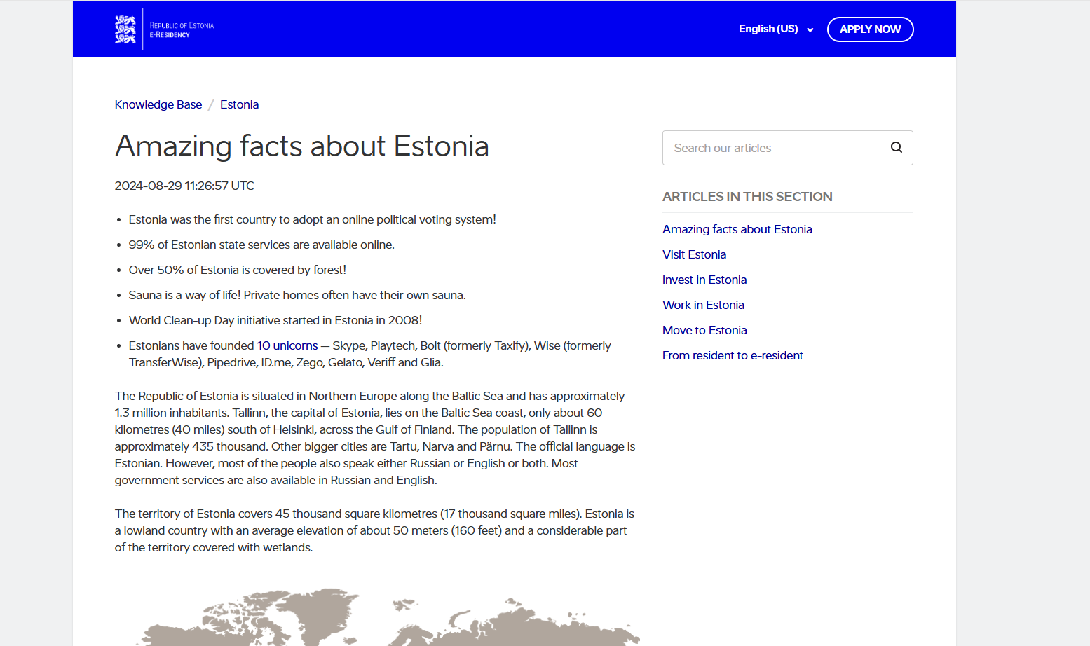 famous facts of Estonia