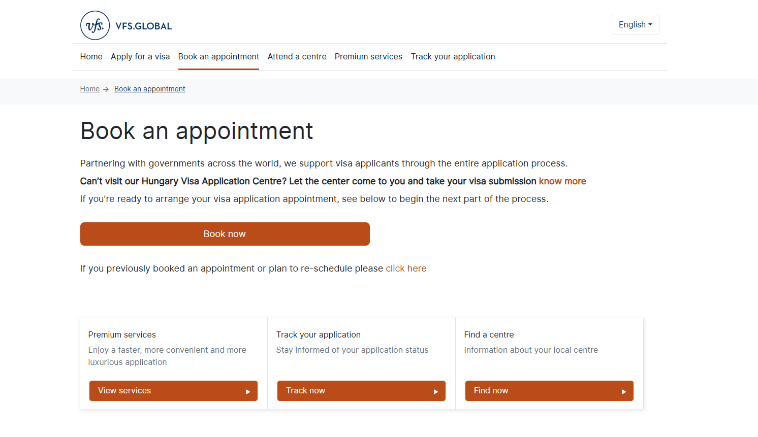 schedule the appointment