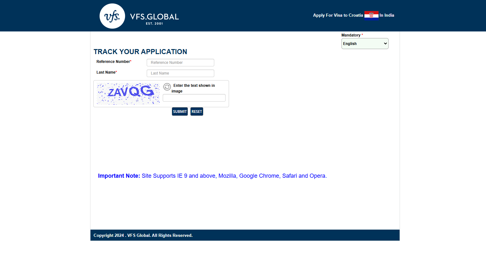 track your visa application