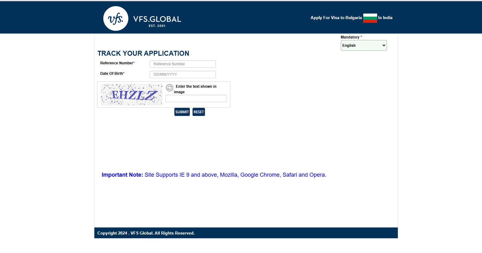 track your visa application