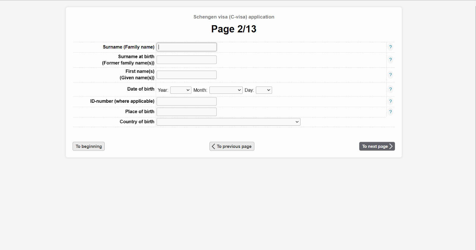 Fill Out the Application Form