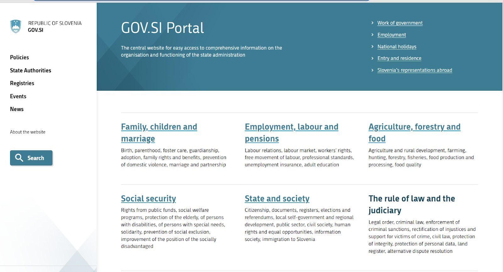 Portal GOV.SI