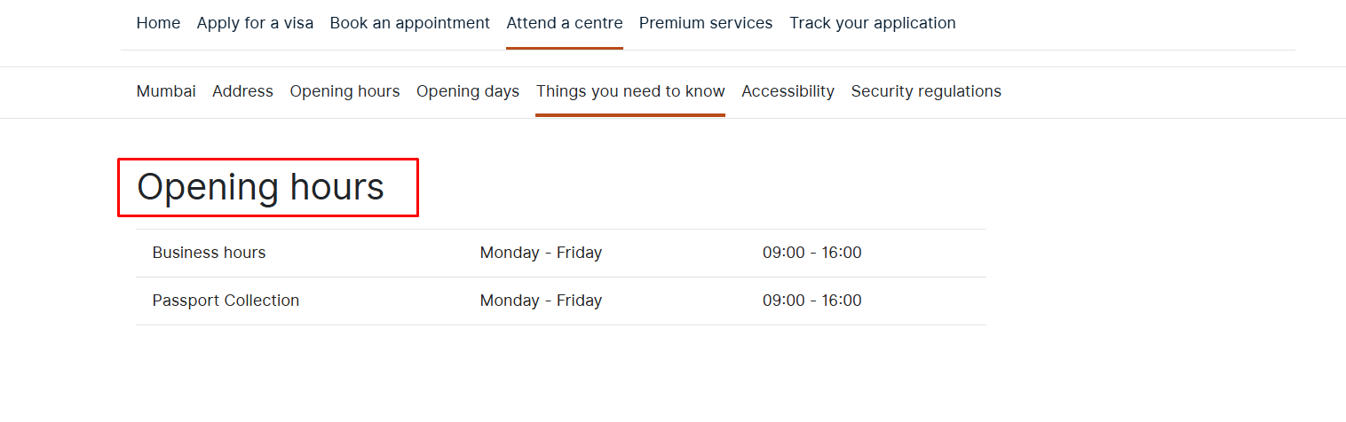 Working Hours