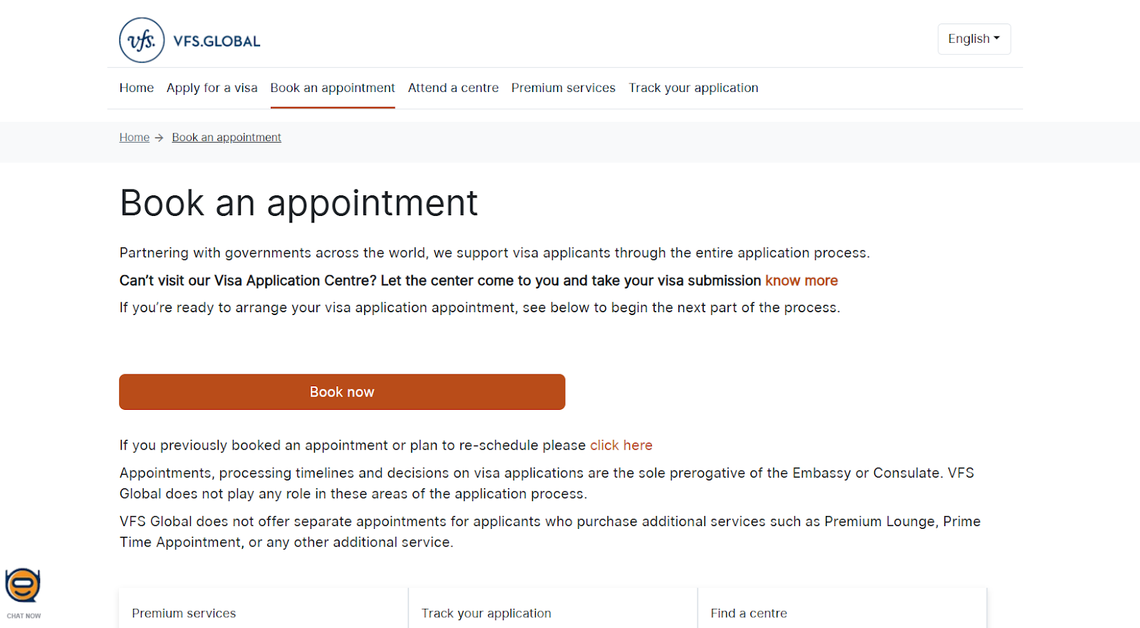 schedule the appointment