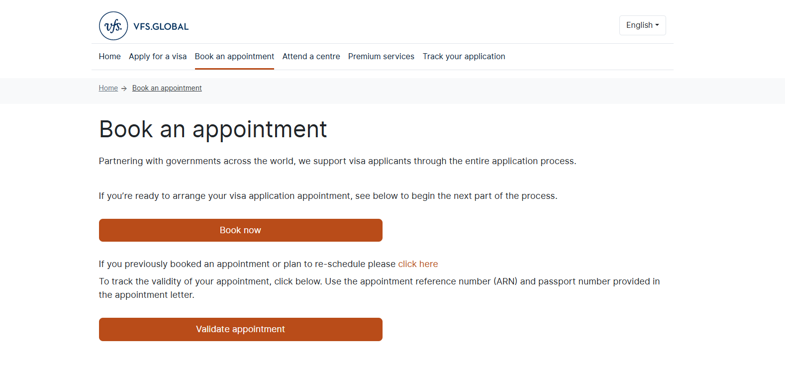 schedule the appointment