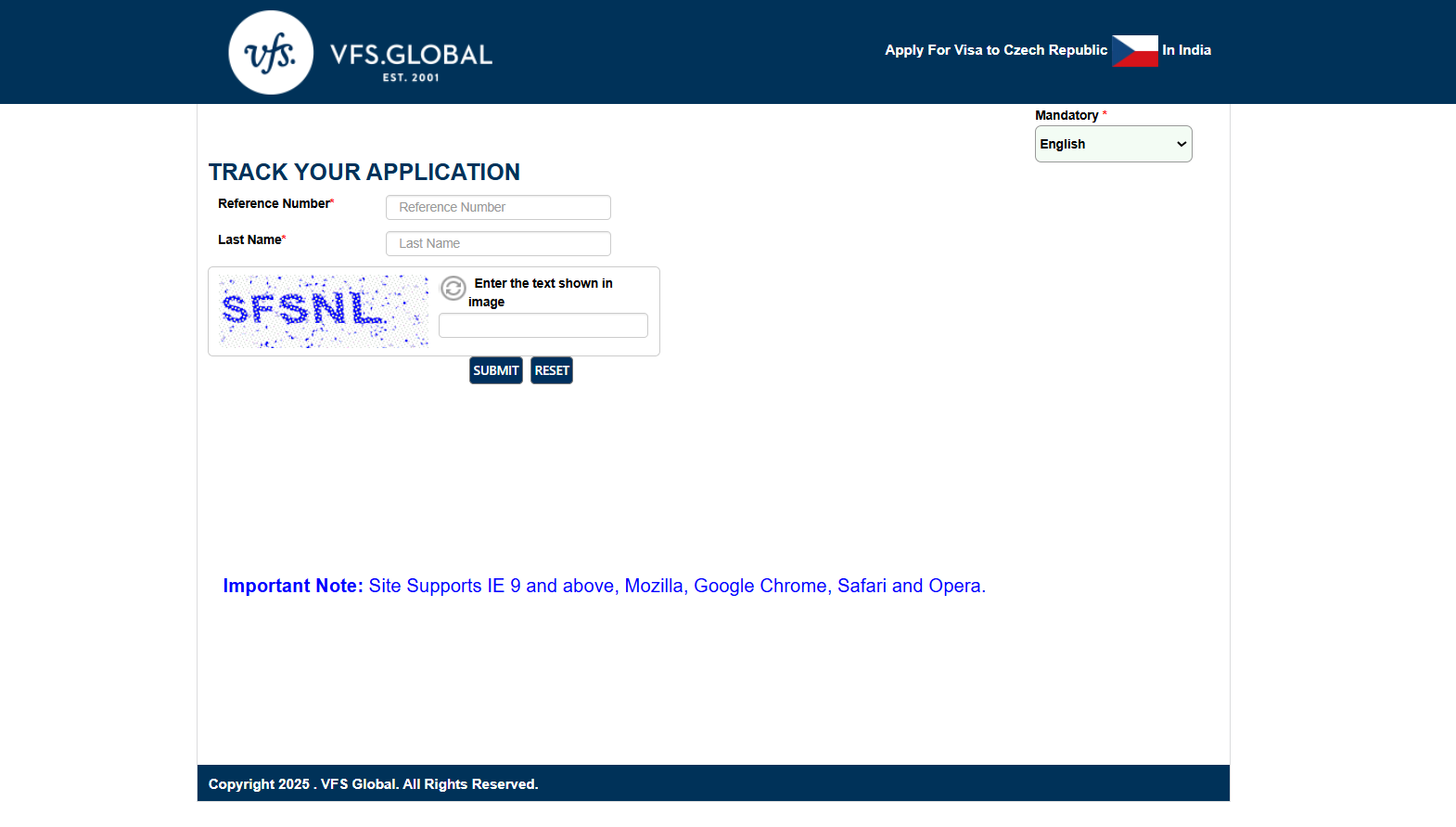track your visa application