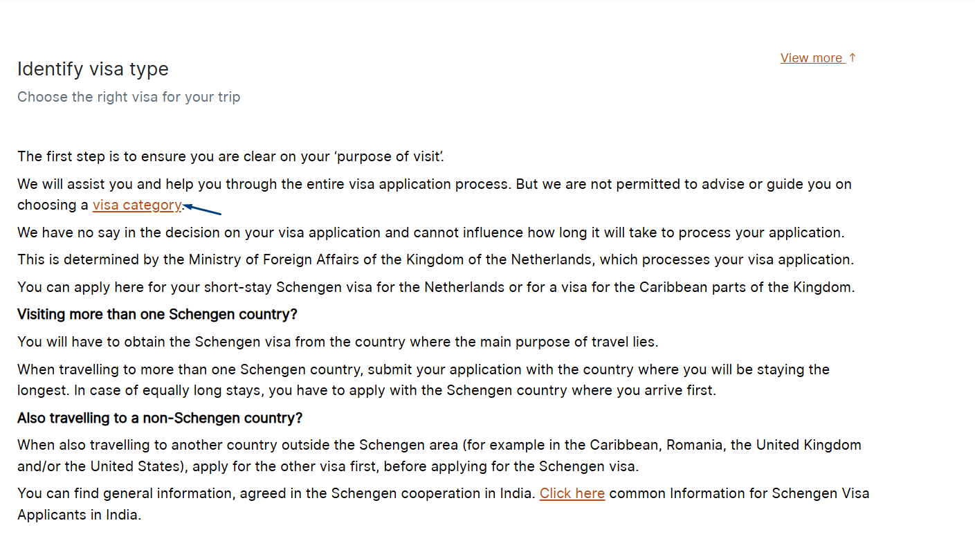 Determine the Visa Type