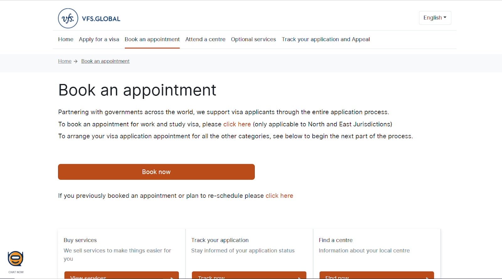 Schedule Appointment at VFS