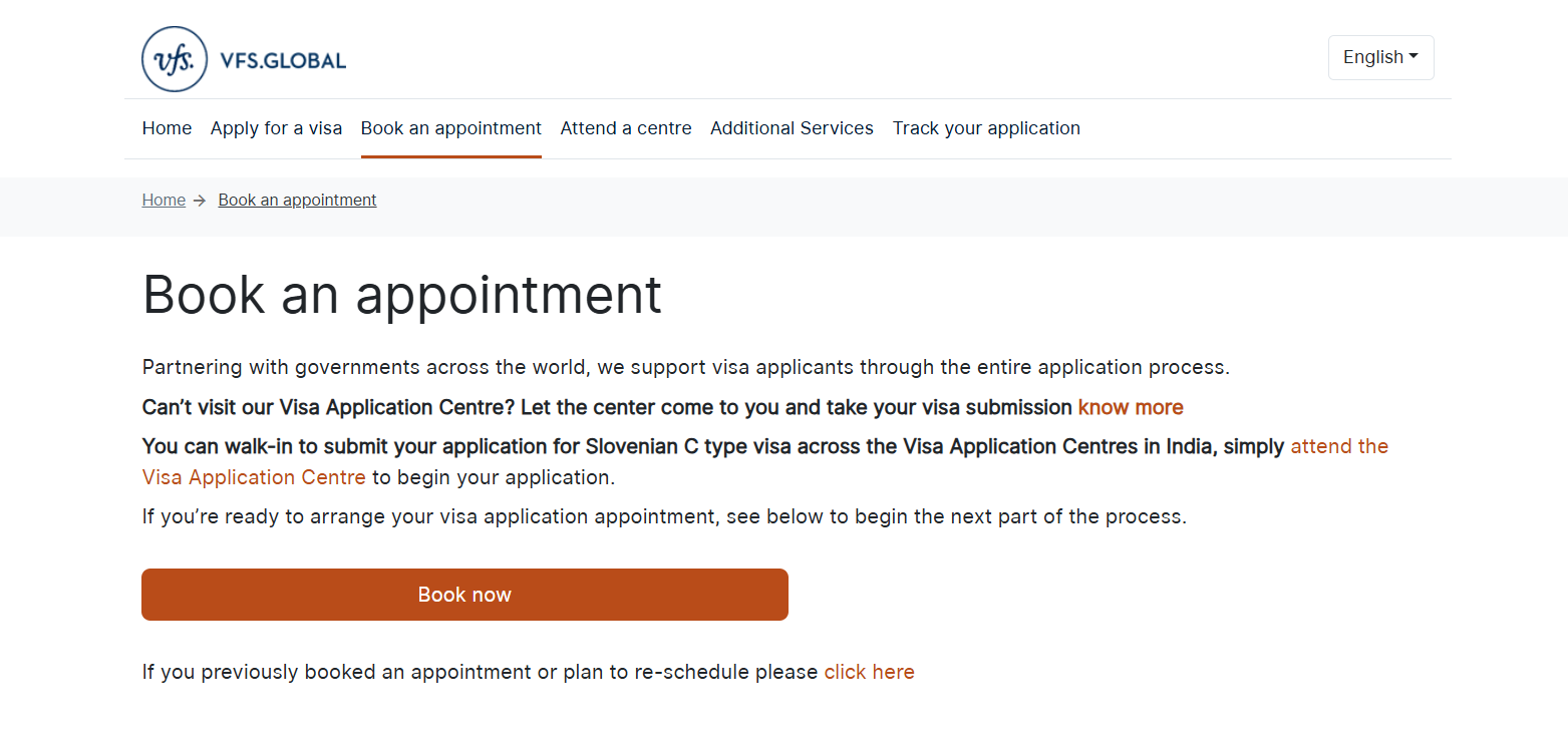 schedule the appointment