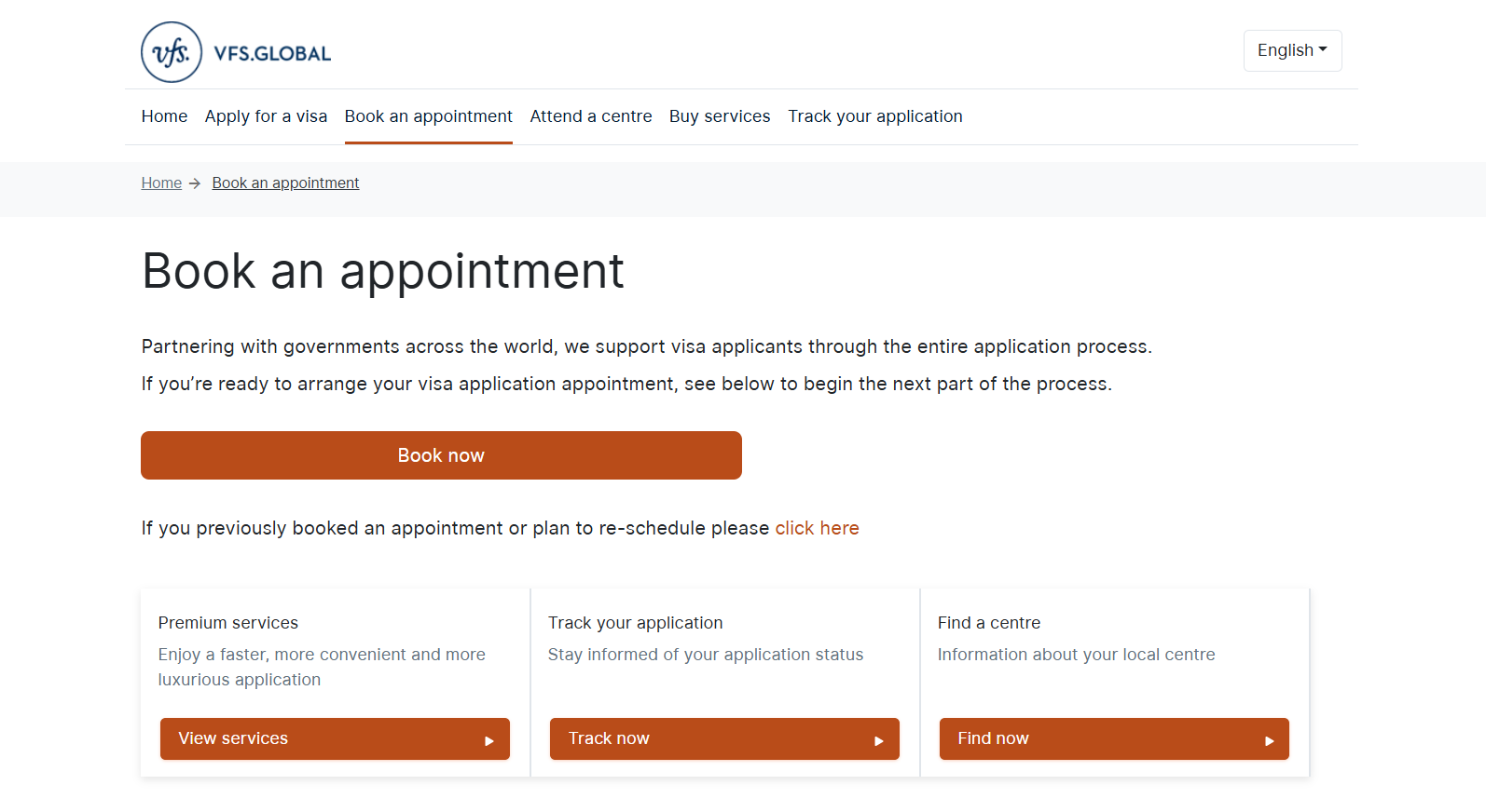 schedule the appointment