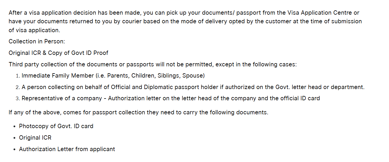 Collect your passport