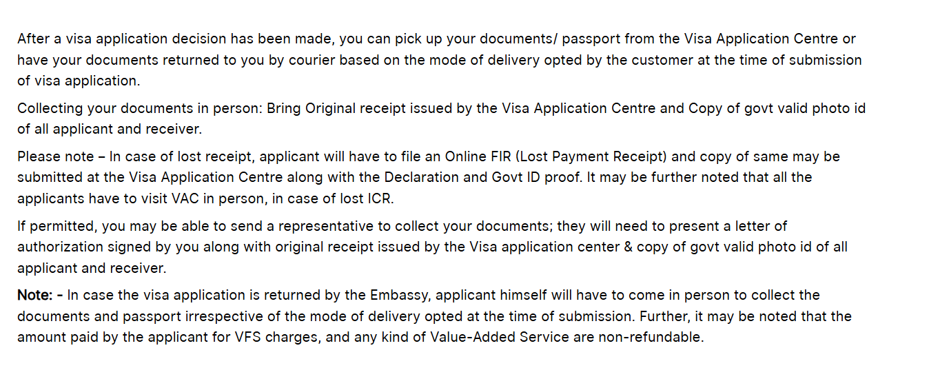 Collect your passport