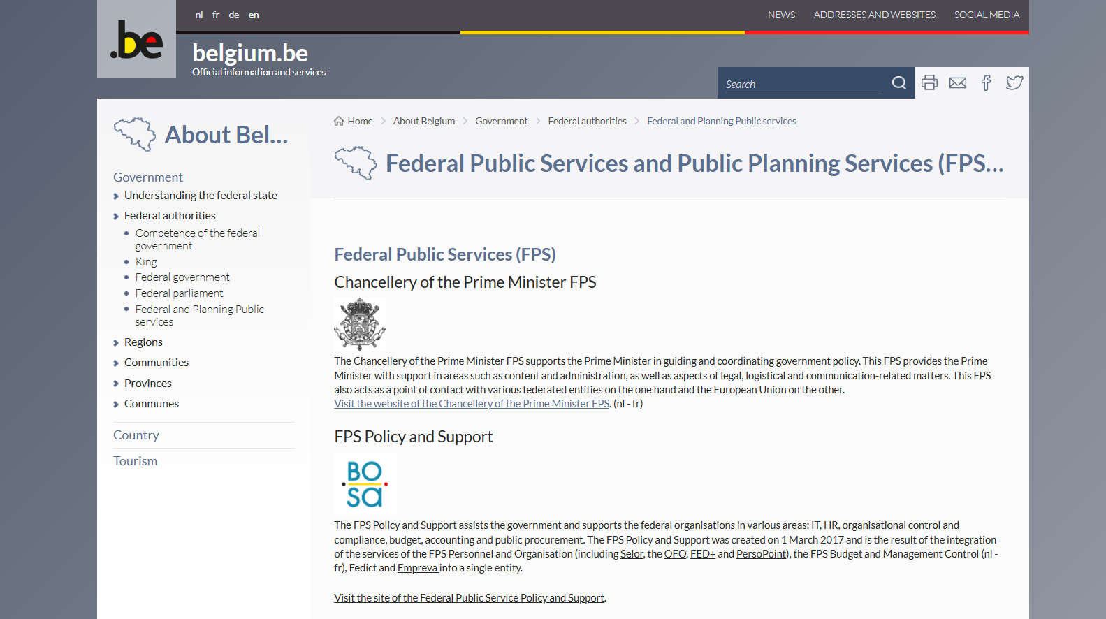 Federal Public Service Home Affairs