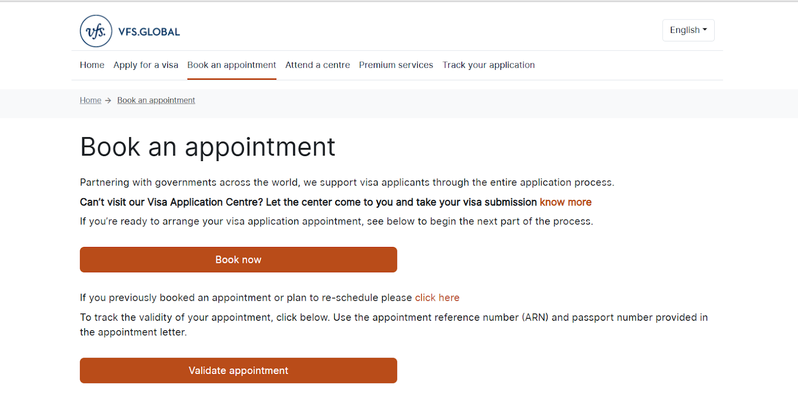 Schedule the Appointment