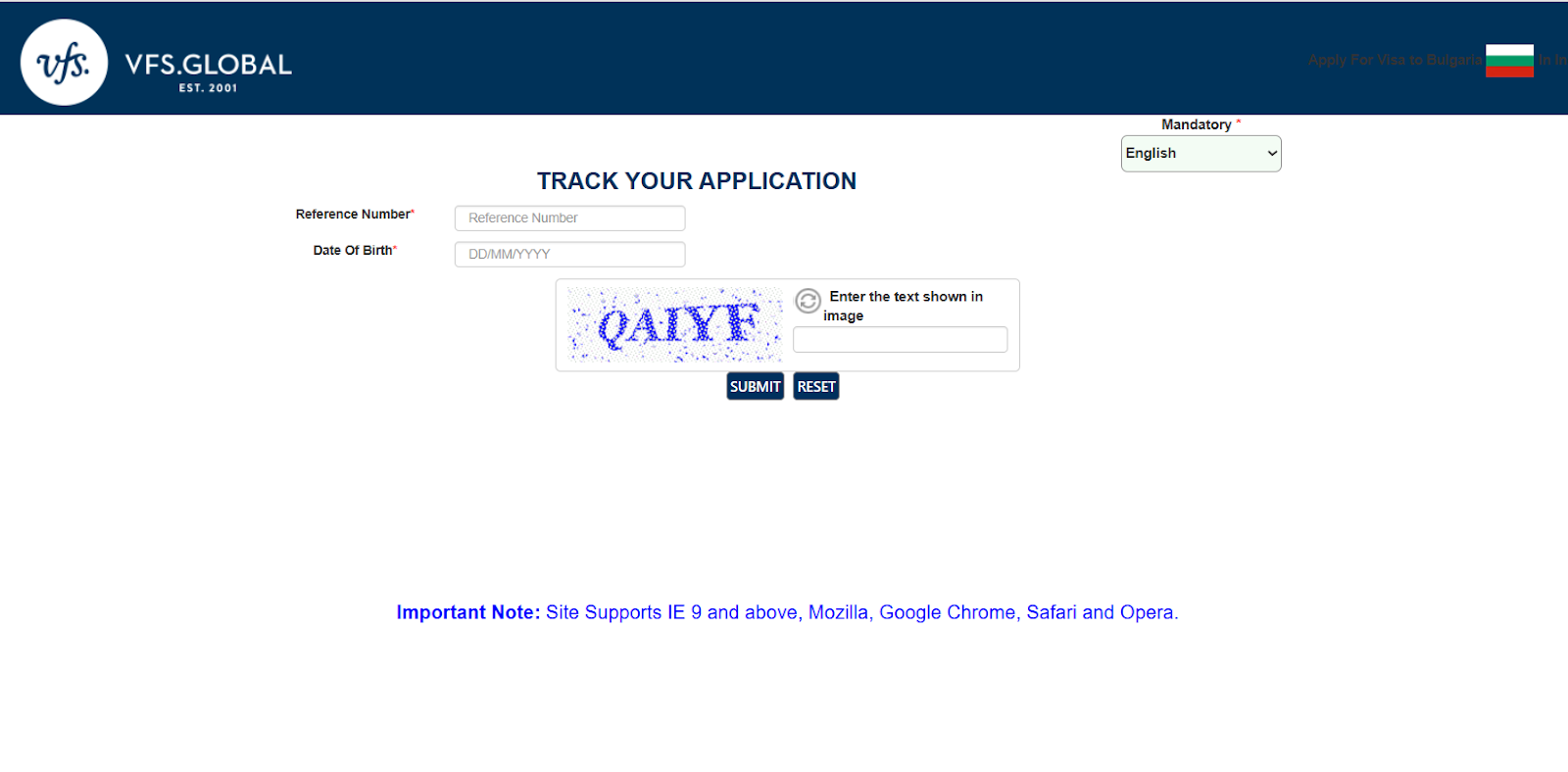 Track Your Visa Application
