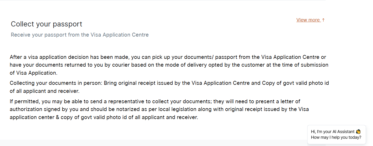 Collect your passport