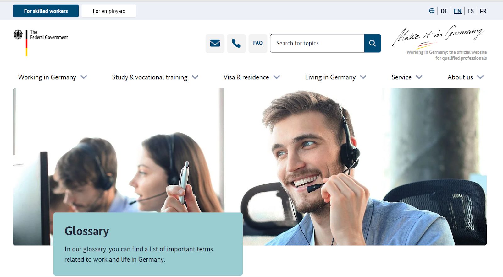 Foreigners’ Authority website