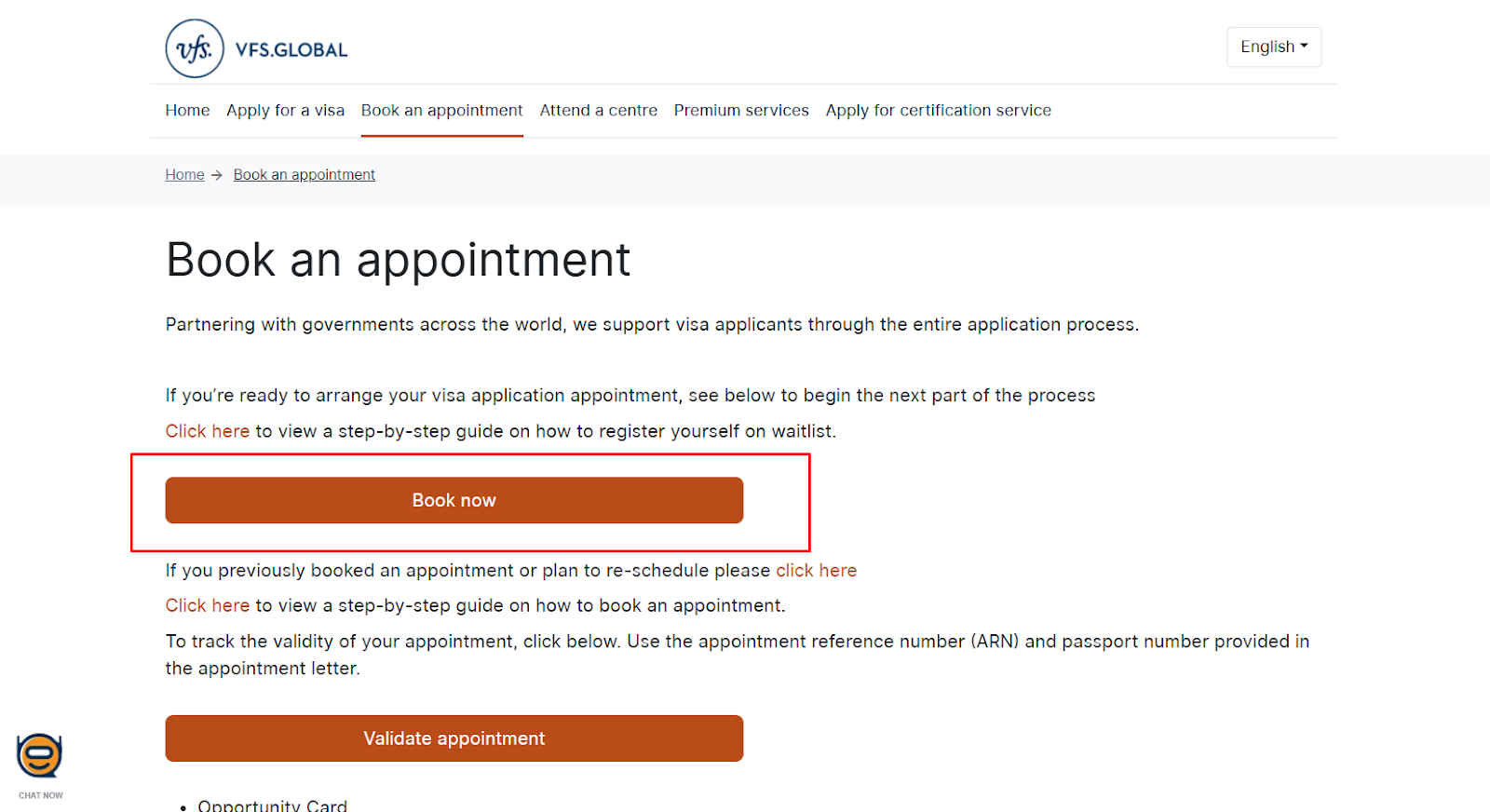 Schedule the Appointment
