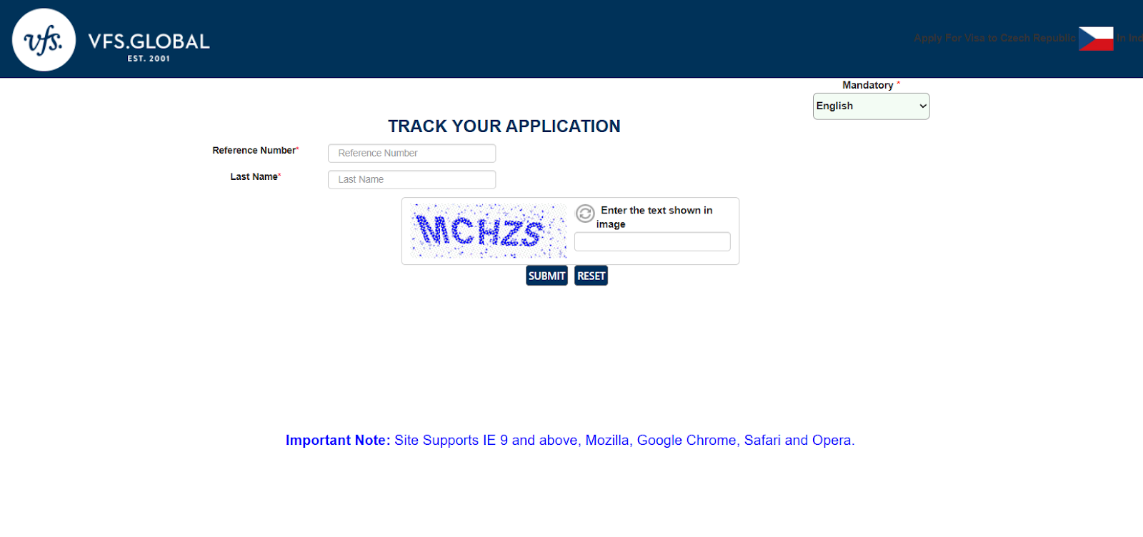 Track Your Visa Application