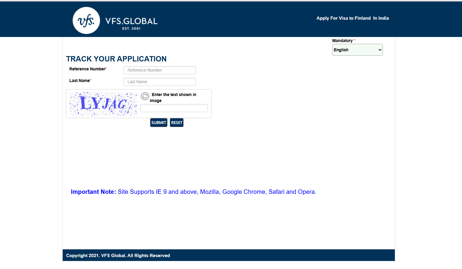 Track Your Visa Application